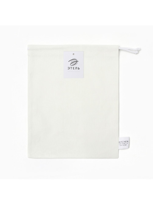 Мешочек текстильный «Этель» Home collection, 27×34 см, 100% лён, белый