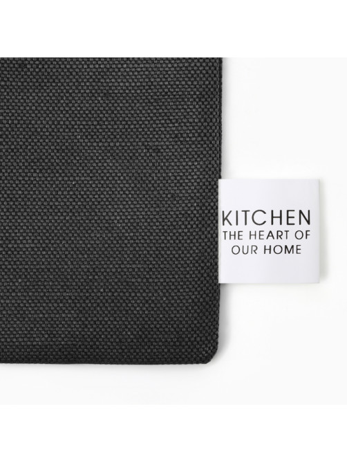 Мешочек текстильный «Этель» Home collection, 27×34 см, 45% лён, 55% хлопок, чёрный