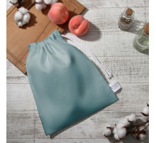Мешочек текстильный «Этель» Home collection, 27×34 см, 61% лён, 39% хлопок, зелёный
