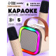 Караоке детское беспроводное ZABIAKA, 2 микрофона, bluetooth, 5 режимов подсветки, звуковые и световые эффекты, бежевое