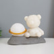 Фигурка световая RISALUX «Медвежонок у Сатурна», LED-ночник, 2 Вт, LR44, 5×8×13 см
