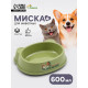 Миска «Мишка», 600 мл, 24 см, фигурная, зелёная