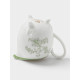Молочник WY Bloomware, 250 мл, фарфор, белый, зелёный