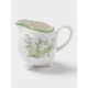 Молочник WY Bloomware, 250 мл, фарфор, белый, зелёный