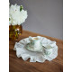 Молочник WY Bloomware, 250 мл, фарфор, белый, зелёный