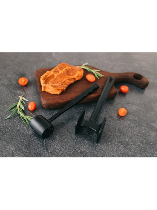 Молоток для мяса Magistro Alum black, 110 грамм, 22 см, чёрный