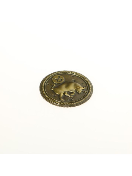 Монета сувенир знак зодиака «Телец», d=2.5 см