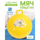 Мяч прыгун с ручкой 65 см, МИКС