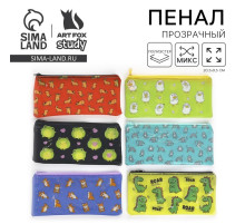 Пенал школьный, плоский, ПВХ, 9.5×20.5 см «Пупсики» МИКС