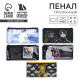 Пенал школьный, плоский, ПВХ, 9.5×20.5 см «Аниме» МИКС