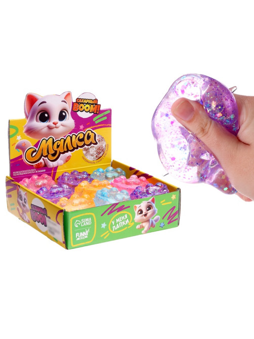 Антистресс сквиш мялка Funny toys «Лапка», сахарный бум, МИКС