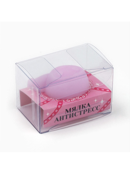 Мялка антистресс «Мяк жмяк», фиолетовая, 4.4×3.5 см