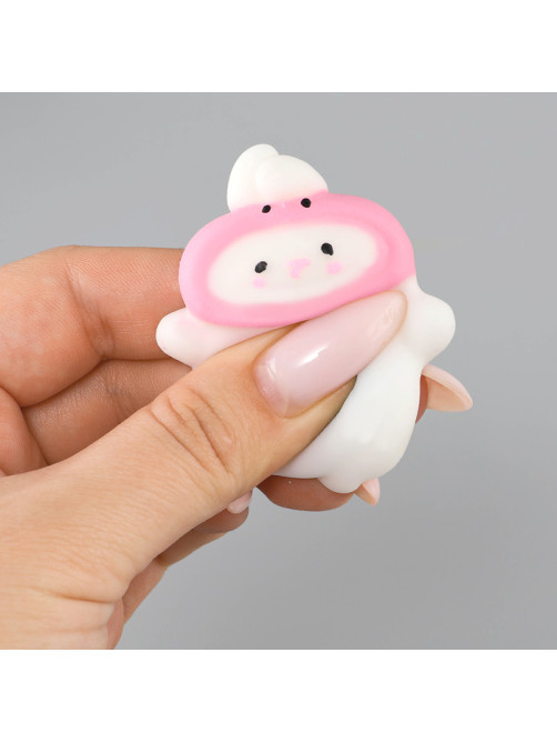 Сквиш антистресс мялка Funny toys «Зайка»в шапочке