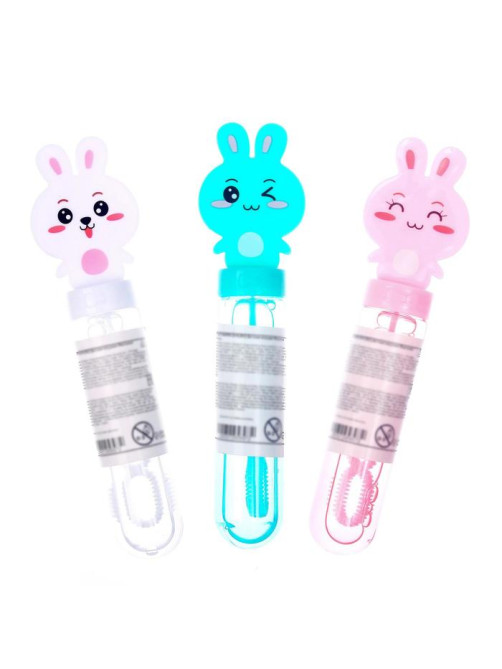Мыльные пузыри Funny toys «Милые зайчатки», колба — 15 см, 35 мл
