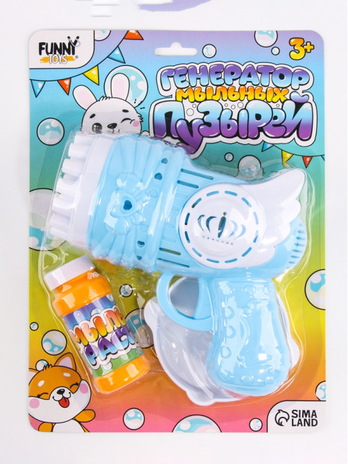 Генератор мыльных пузырей Funny toys «Пузырики», 16×15×7.5 см, МИКС