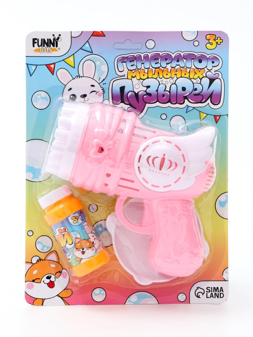 Генератор мыльных пузырей Funny toys «Пузырики», 16×15×7.5 см, МИКС
