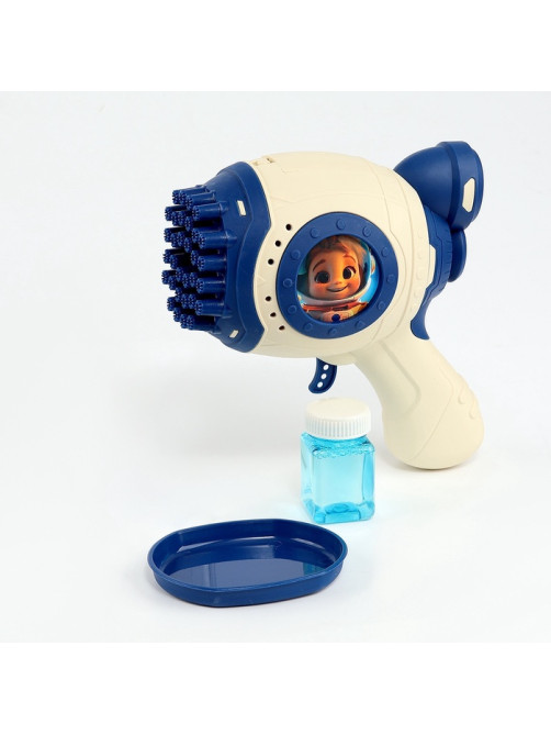 Генератор мыльных пузырей Funny toys «Зайчик», синий, 18×10×18 см