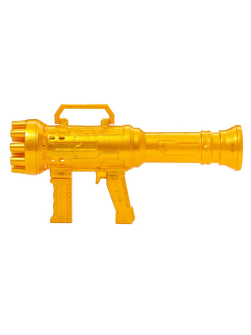 Генератор мыльных пузырей Funny toys «Пулемёт», золотой, 23.6×10.8 см