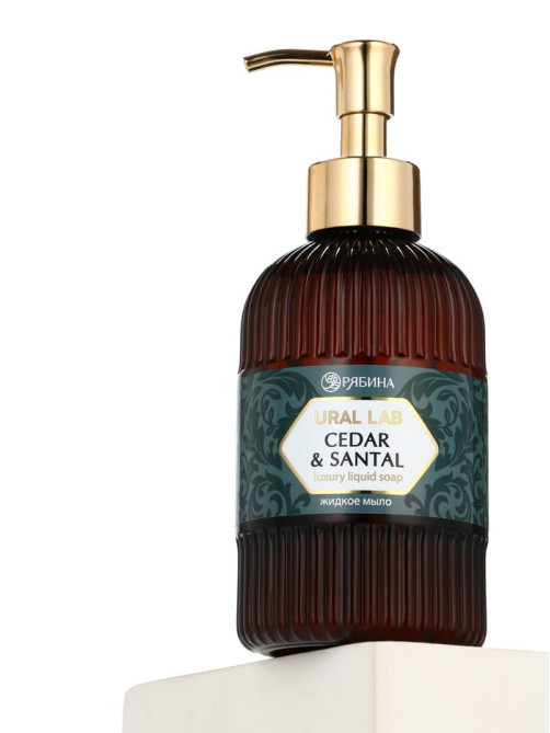 Мыло для рук жидкое, парфюмированное, с ароматом cedar & santa, 300 мл, URAL LAB