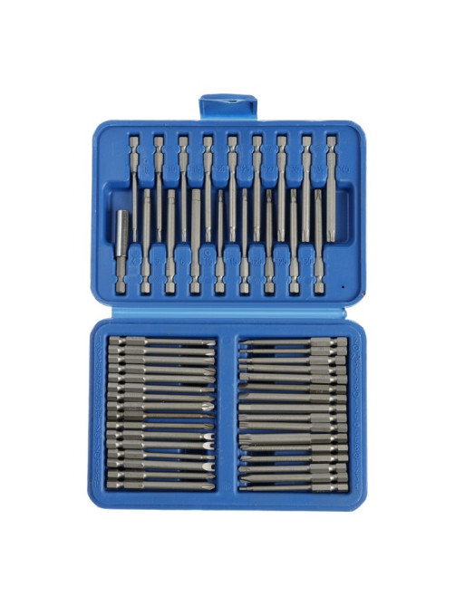 Набор бит ТУНДРА, сталь CrV, PH-PZ-SL-Torx-Hex-M-TW-TR, 75 мм, 50 шт.