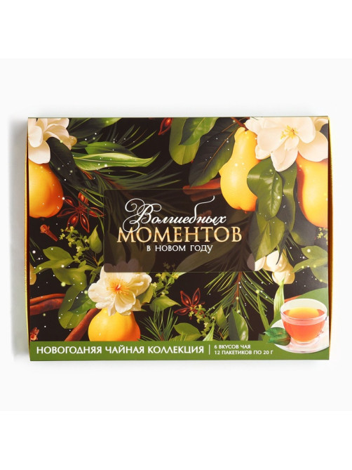 Чай подарочный новогодний «Волшебных моментов», 20 г × 12 шт.