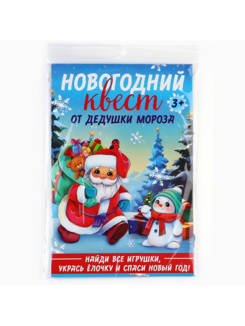 Набор для проведения праздника «Новогодний квест», 20×30 см