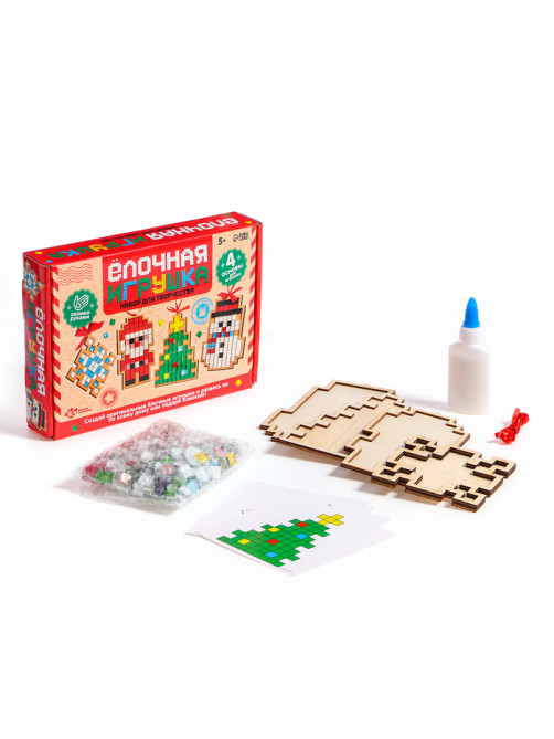 Набор для творчества «Ёлочная игрушка. Мозаика», 4 шт.