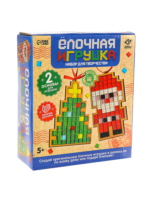 Набор для творчества «Ёлочная игрушка. Мозаика», 2 шт., керамическая