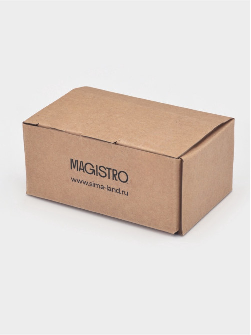 Набор для специй Magistro «Бланш», 3 предмета на подставке: перечница, солонка, ёмкость для зубочисток, 14×5.5×7 см, фарфор, белый
