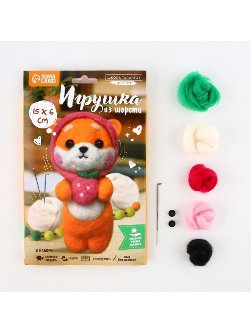 Игрушка из шерсти «Милый корги»