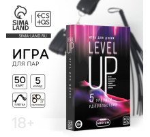 Игра для пар «Повышение уровня», 50 карт, плётка, наручники, 18+