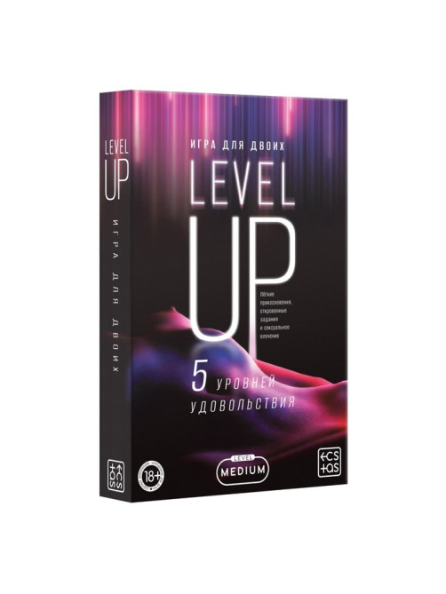 Игра для пар «Повышение уровня», 50 карт, плётка, наручники, 18+