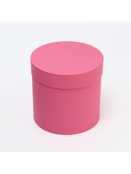 Набор шляпных коробок 5 в 1, розовый, 20×20 - 13×13 см