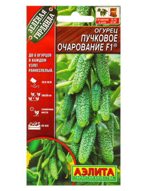 Набор семян Огурец пучковый, 10 сортов, «Мой выбор»