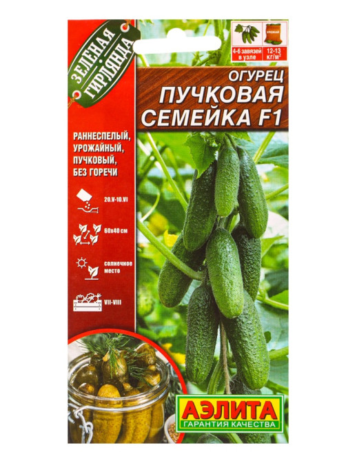 Набор семян Огурец пучковый, 10 сортов, «Мой выбор»