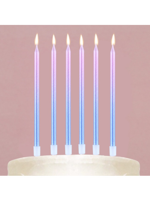 Свечи для торта Make a wish, 6 шт., 13×0.5 см