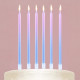 Свечи для торта Make a wish, 6 шт., 13×0.5 см