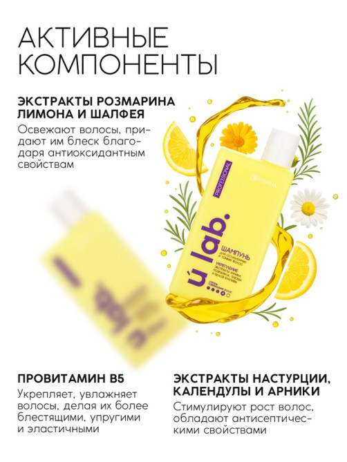 Подарочный набор «Укрепление»: шампунь 250 мл, бальзам 250 мл, URAL LAB