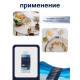 Нитки мулине TEIRA, 8±1 м, набор 7 шт., хлопок, голубые