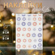 Наклейки для ногтей «Снежинки», объёмные, разноцветные