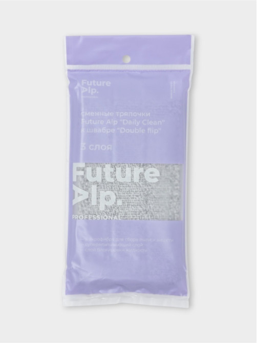 Насадка для швабры Future Alp Duble Flip, профессиональная микрофибра, 36.5×10.5 см