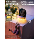 Светодиодная фигура «Гном зеленая шапочка» 33 см, текстиль, 1 LED, от батареек AG10×3, свечение тёплое белое