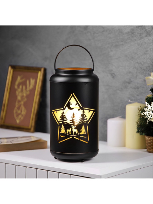 Светодиодная фигура «Звездная ночь», 12.3×23 см, 1 LED, от батареек АААх3, свечение тёплое белое
