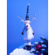 Светодиодная фигура «Новогодний лосик» 58 см, текстиль, 10 LED, от батареек CR2032×1, свечение тёплое белое