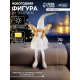 Светодиодная фигура «Кукла в белом» 70 см, текстиль, 6 LED, от батареек AG10×3, свечение тёплое белое
