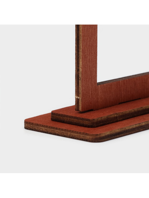 Табличка настольная на подставке Доляна Reserved, фанера, 15×7×4.5 см, тёмная