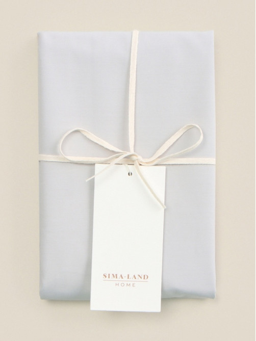 Наволочка SL Home Percale 300ТС, 70×70+3 см, перкаль, хлопок 100%, серая