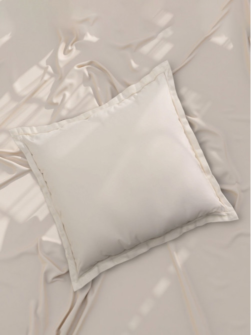 Наволочка SL Home Percale 300ТС, 70×70+3 см, перкаль, хлопок 100%, молочная