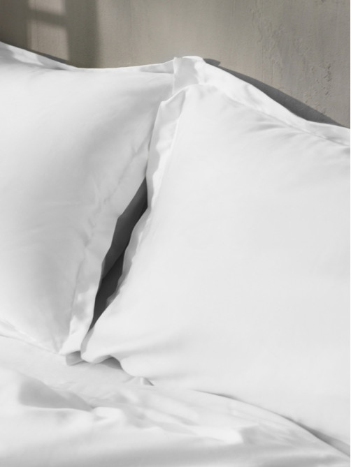 Наволочка SL Home Tencel, 50×70+3 см, тенсель, эвкалиптовое волокно 100%, белая