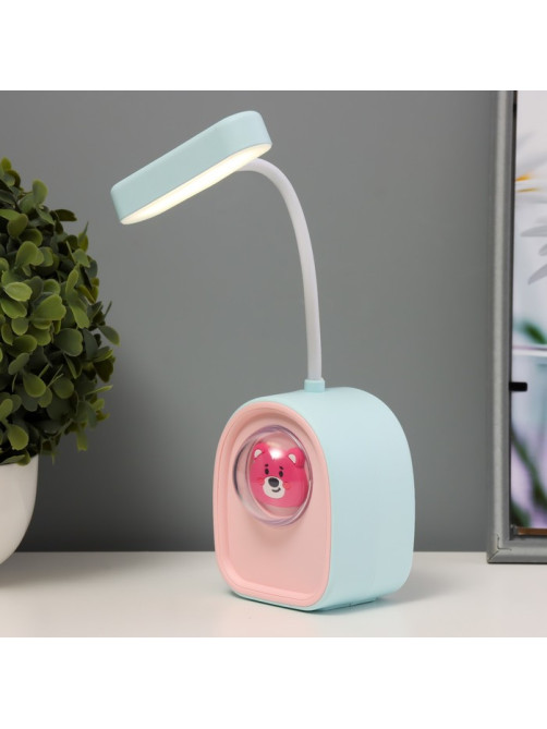 Ночник «Кидс» LED 3 Вт USB АКБ бело-голубой 7.5×5.3×20.5 см
